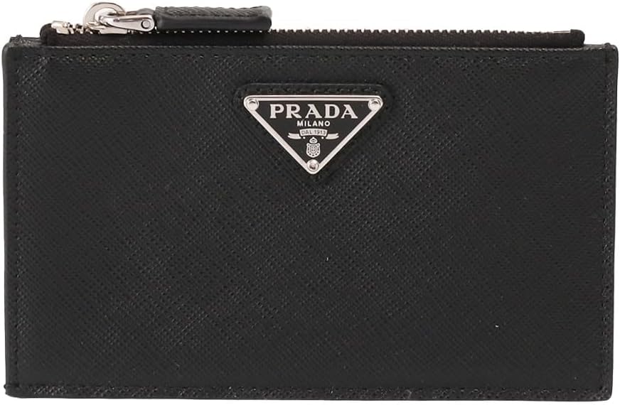 PRADAプラダ ポルタカルト・ディ・クレディト コインカードケース本革黒 美品 PRADAプラダ ポルタカルト・ディ・クレディト コインカード